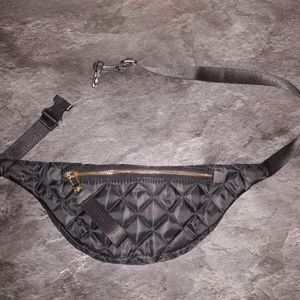Black Quilted Fanny pack